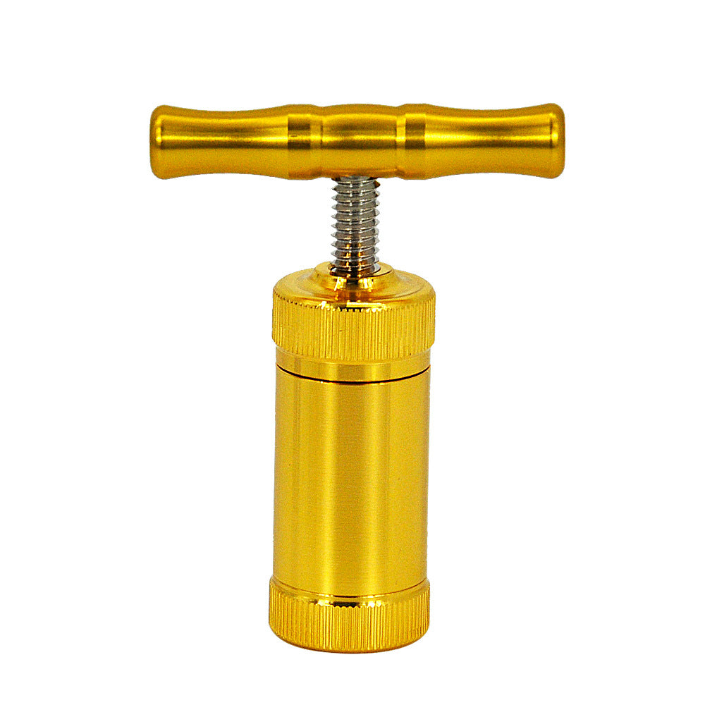 Metal Press Compressor Golden Grinder Smoking Accessories Gifts