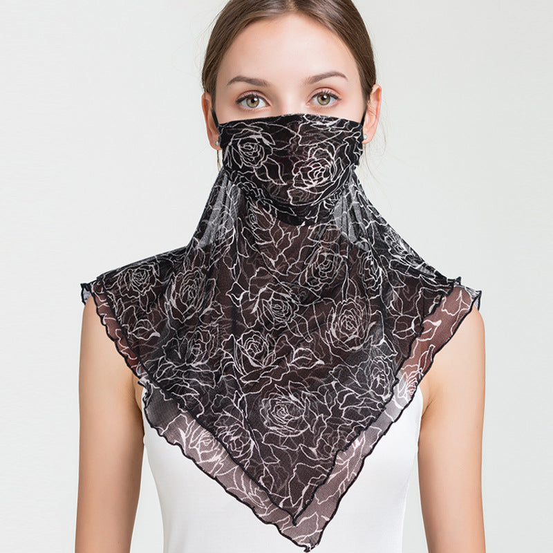 Thin shading neck scarf