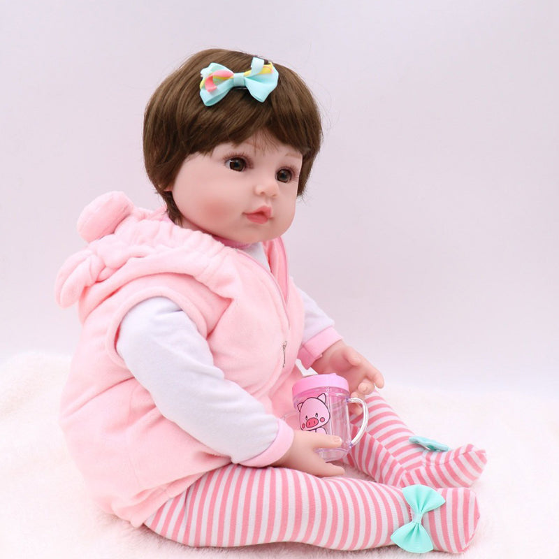 Cute Silicone Simulation Baby Doll Children Toy