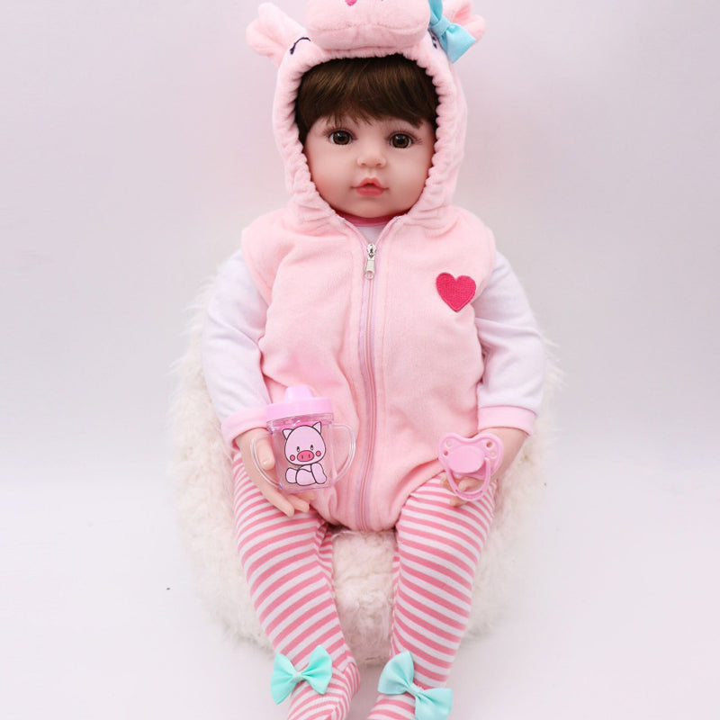 Cute Silicone Simulation Baby Doll Children Toy