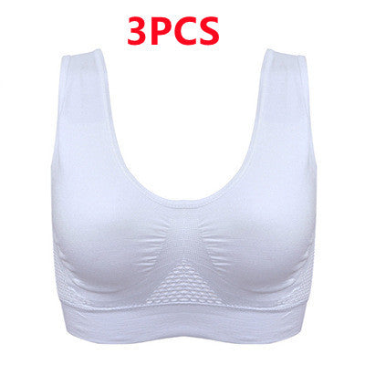 3D gather shockproof vest bra