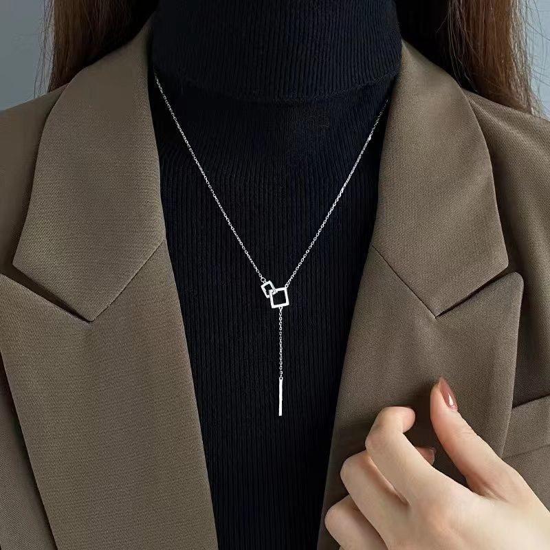 Emale Light Luxury Bow Knot, Small Design Feeling Collar Chain