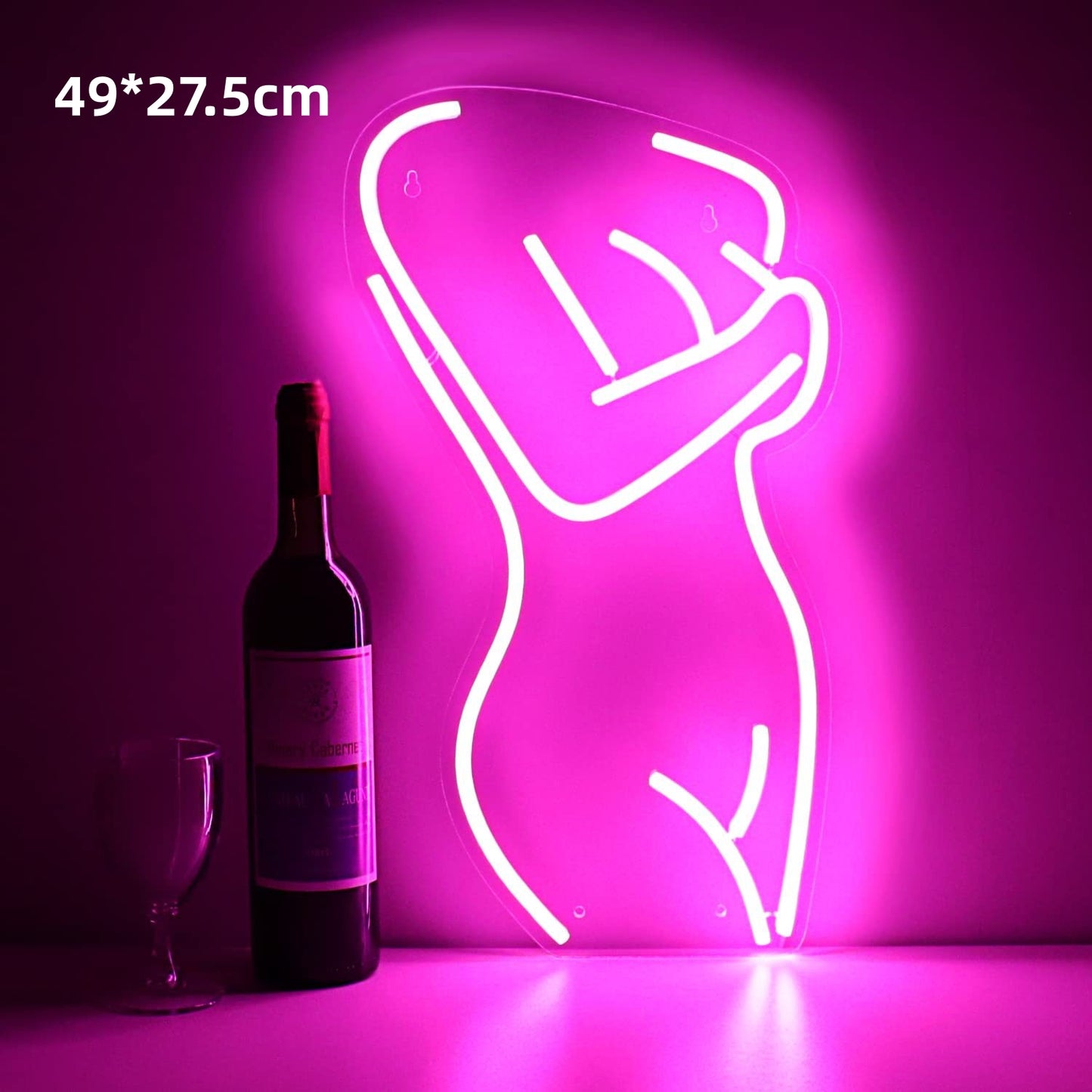 LED Back Neon Light Bar Decoration Background Glowing Acrylic