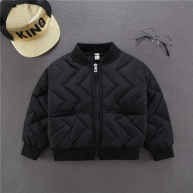 Boys' Autumn And Winter Clothes 2022 New Medium And Older Children's Coats Cotton Jacket Children's Western Style Baseball Uniform Kids' Cotton Clothing Fashion