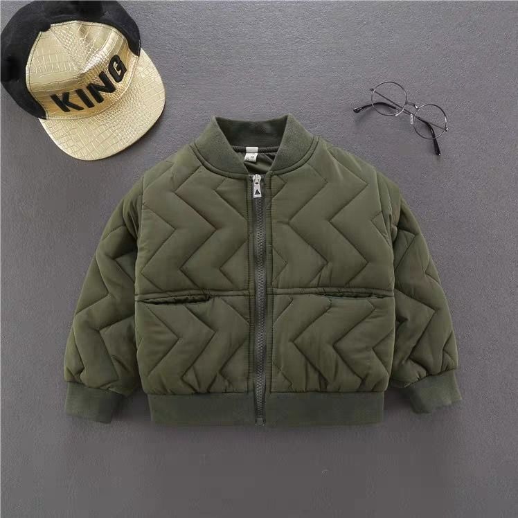 Boys' Autumn And Winter Clothes 2022 New Medium And Older Children's Coats Cotton Jacket Children's Western Style Baseball Uniform Kids' Cotton Clothing Fashion