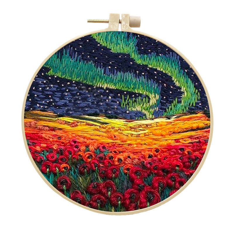 Landscape Handmade Embroidery Kit Creative Embroidery Diy Material Package