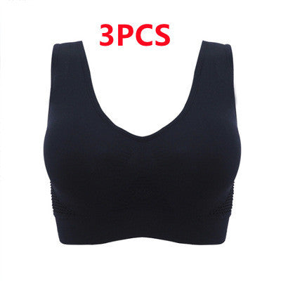 3D gather shockproof vest bra