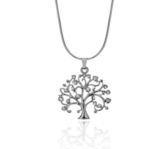 54MM Big Tree Of Life Pendant Necklaces Drilling CZ Zircon Multi Layers Chains Long Necklace Jewelry Gifts For Her