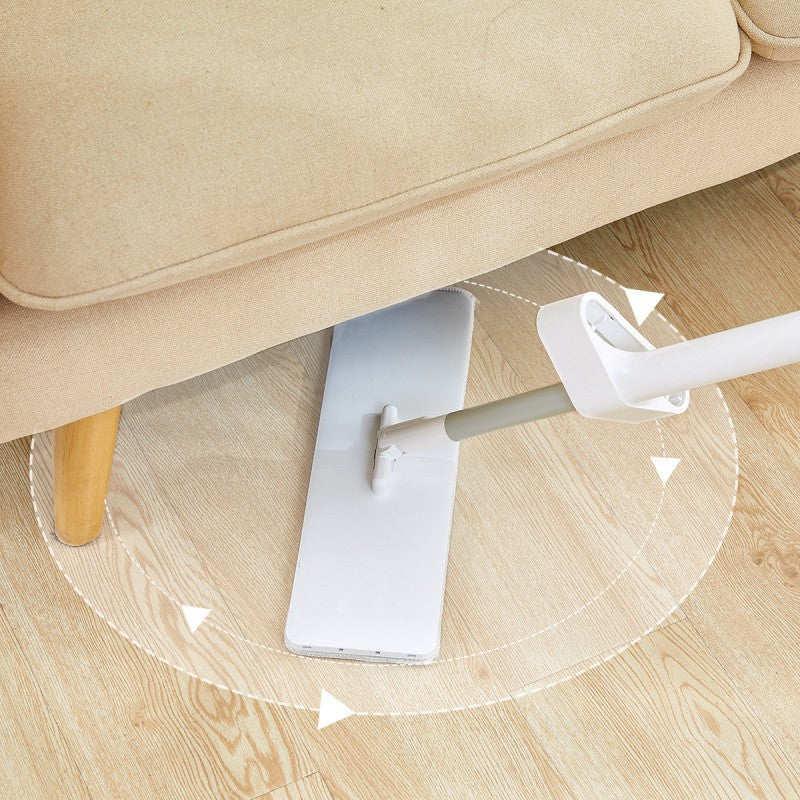 Hand-free washable flat mop