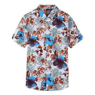 Hawaiian printed men's shirt