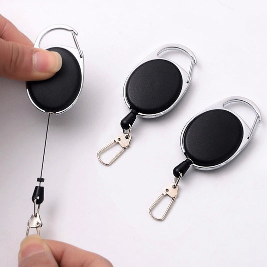 Creative Telescopic Wire Rope Key Ring Carabiner