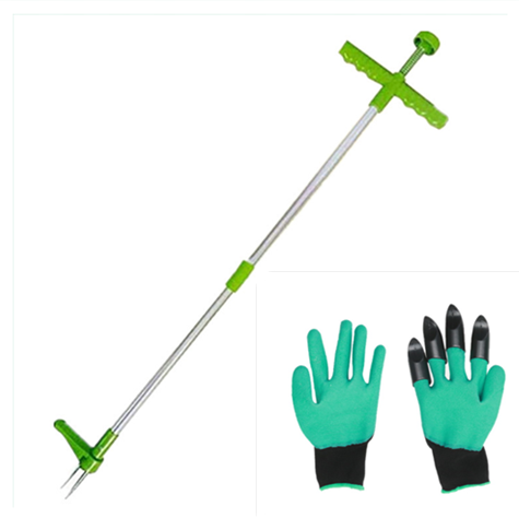 4 Hand Claw ABS Plastic Garden Rubber Gloves Gardening Digging Work Glove Planting Durable Waterproof Outdoor Cleaning Tools