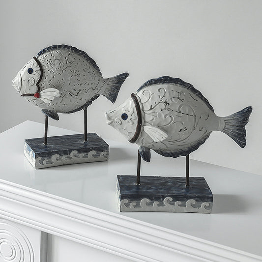 Nordic Resin Desktop Decoration American Countertop Home Fish Decoration Decoration Living Room Study Bedroom