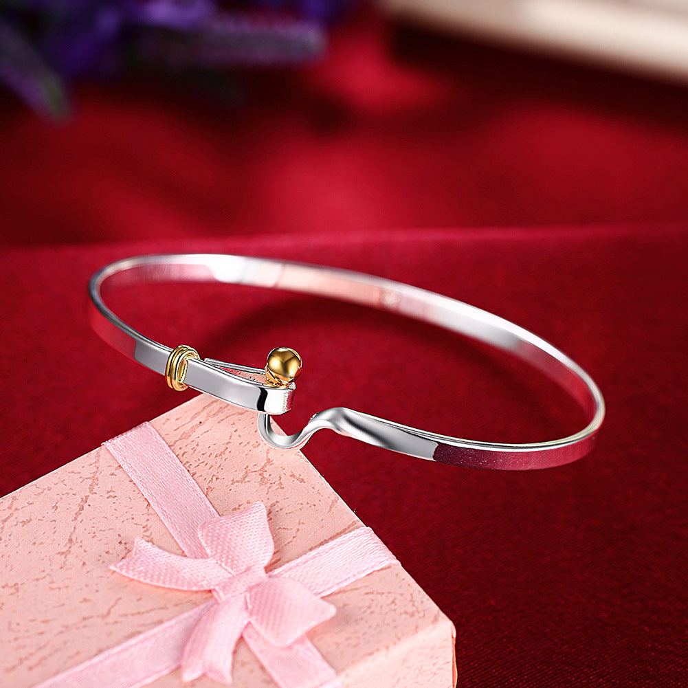 Simple Bracelet Women's Round Half Buckle Bracelet