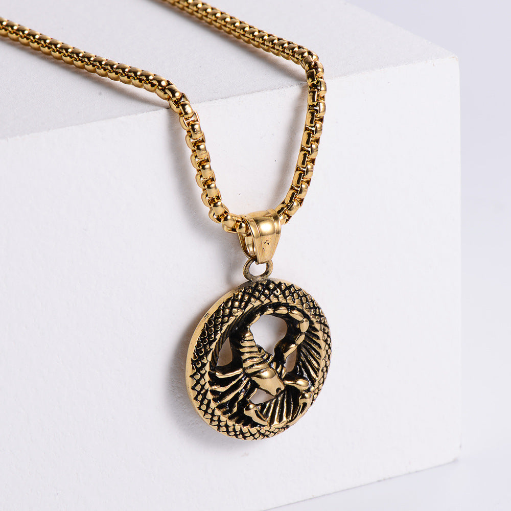 Stainless Steel 12 Constellation Pendant Necklace Aries