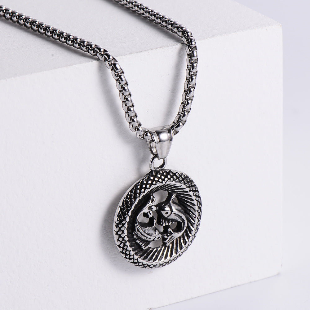 Stainless Steel 12 Constellation Pendant Necklace Aries