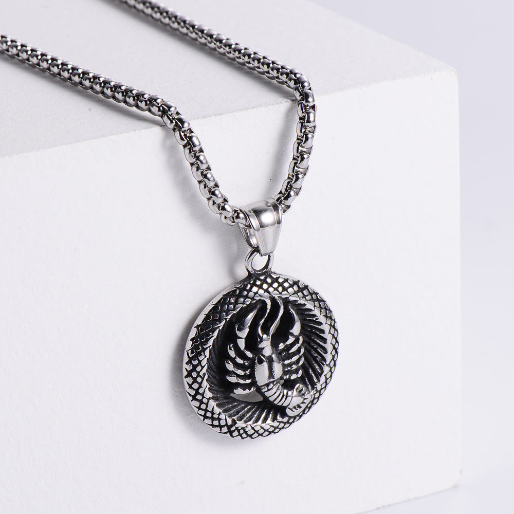 Stainless Steel 12 Constellation Pendant Necklace Aries