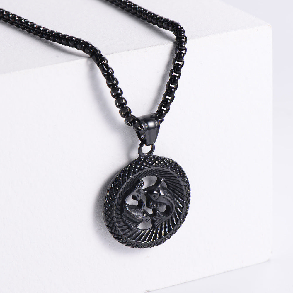 Stainless Steel 12 Constellation Pendant Necklace Aries