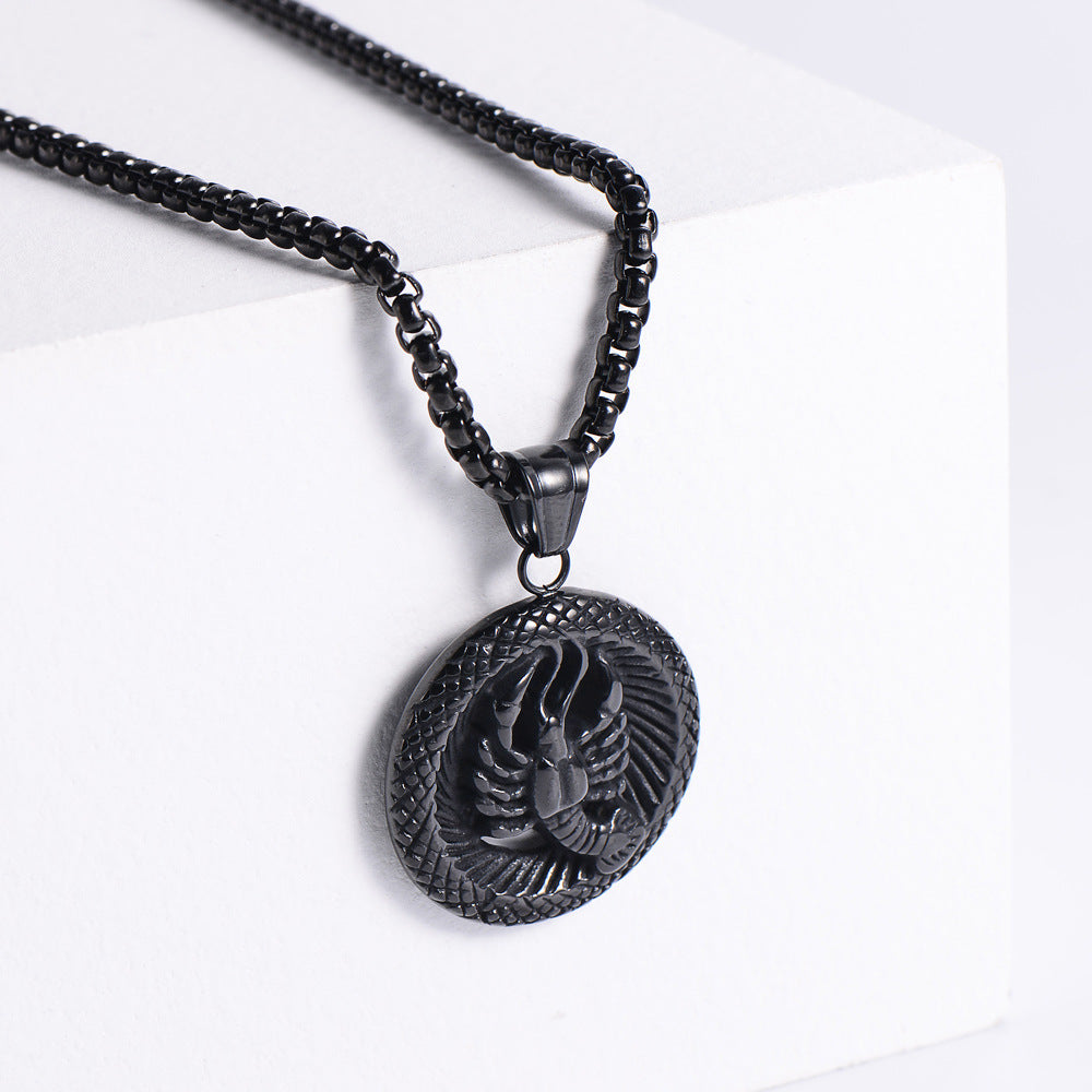 Stainless Steel 12 Constellation Pendant Necklace Aries