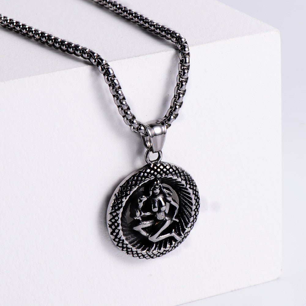 Stainless Steel 12 Constellation Pendant Necklace Aries