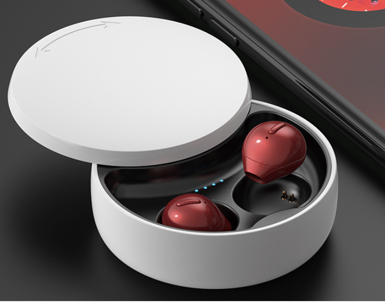 Mini Wireless Dual TWS Earphone X21S Hidden Small Bluetooth Invisible Earbud 3 Hours Music Play With Charging Case