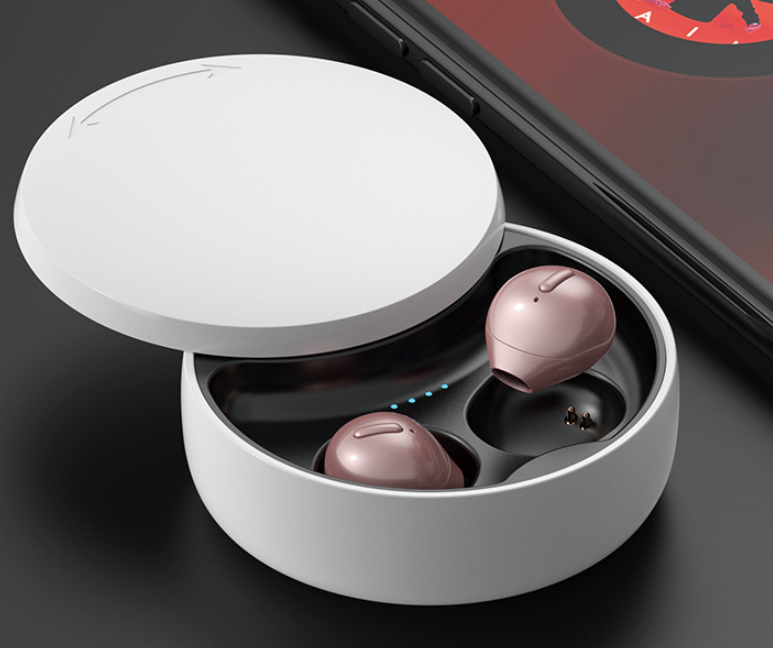 Mini Wireless Dual TWS Earphone X21S Hidden Small Bluetooth Invisible Earbud 3 Hours Music Play With Charging Case