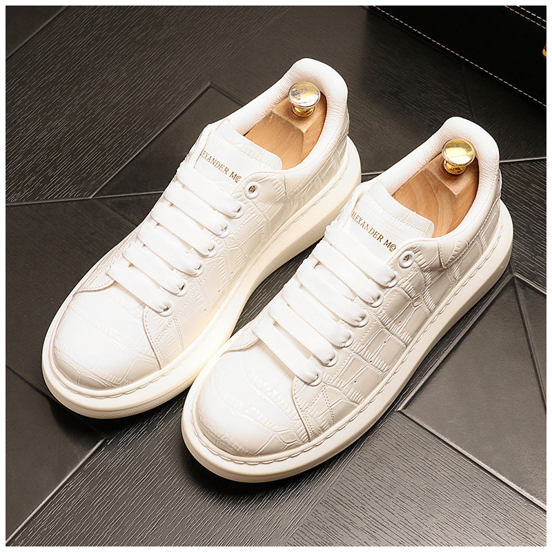 Men's Shoes With Inner Heightening Platform Platform Shoes