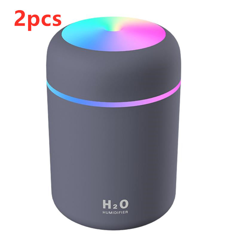 Portable USB Car Air Purifying Humidifier Colorful Cup Aroma Diffuser Cool Mist Maker Humidifier Purifier With Light For Car Home