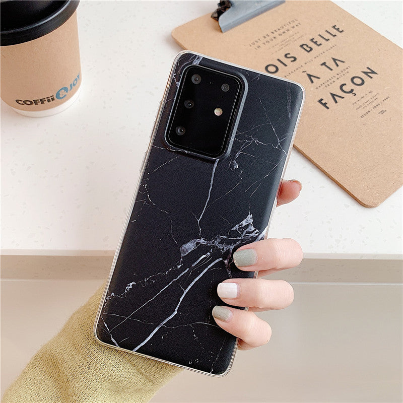 Frosted marble pattern phone case