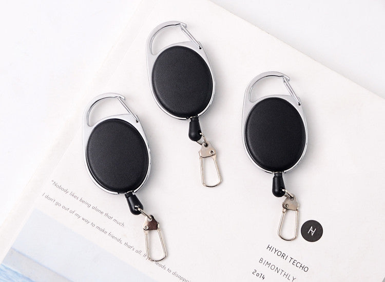 Creative Telescopic Wire Rope Key Ring Carabiner