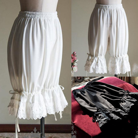 Pure color lace comfortable bloomers lace shorts