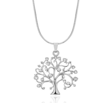 54MM Big Tree Of Life Pendant Necklaces Drilling CZ Zircon Multi Layers Chains Long Necklace Jewelry Gifts For Her