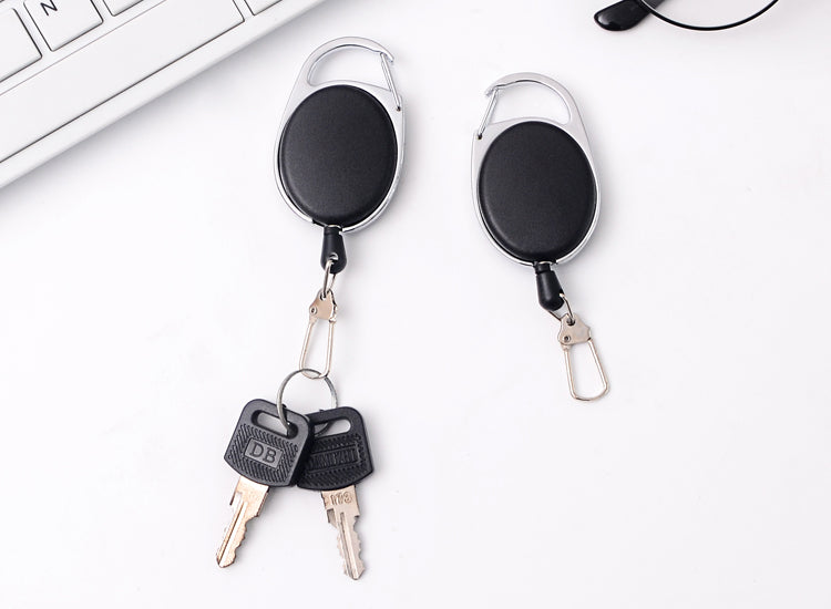 Creative Telescopic Wire Rope Key Ring Carabiner