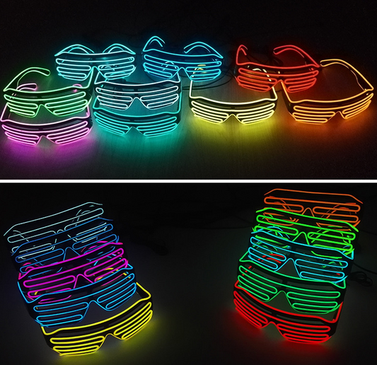 Newest LED Light Up Flashing Rave Shades