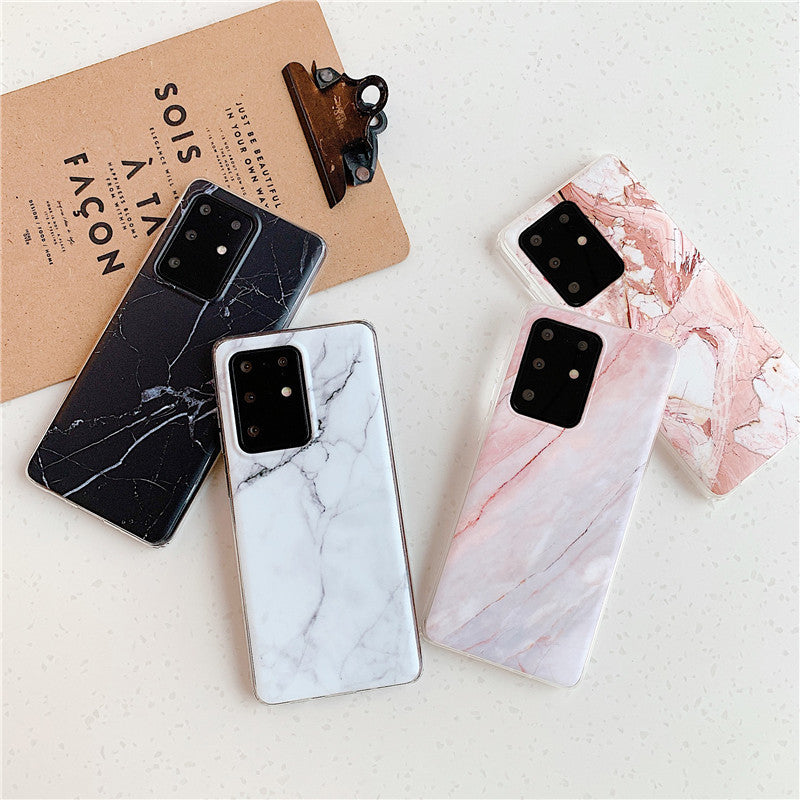 Frosted marble pattern phone case