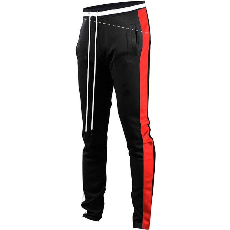 Men's casual colorblock track pants