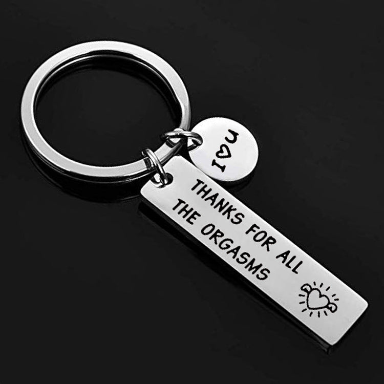 Funny Key Chain Women Men Charm Couple Key Ring