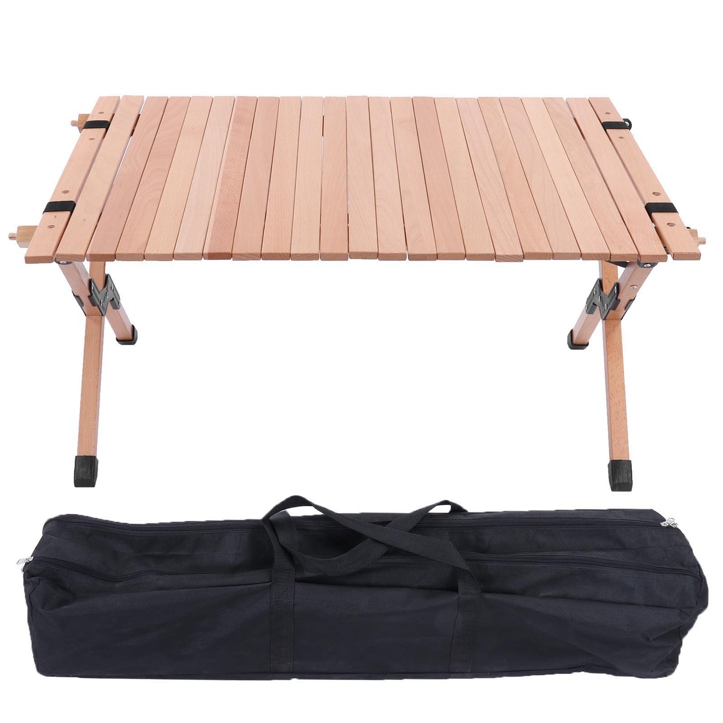 Folding Wood Table Portable Outdoor Picnic Table For Garden Camping Travel Barbecue