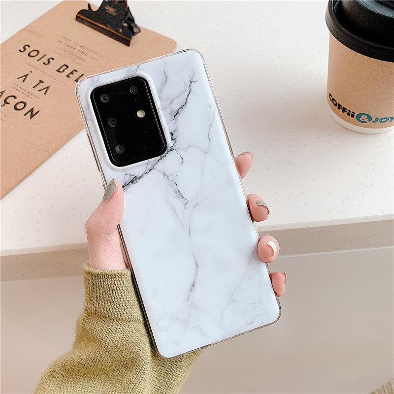 Frosted marble pattern phone case