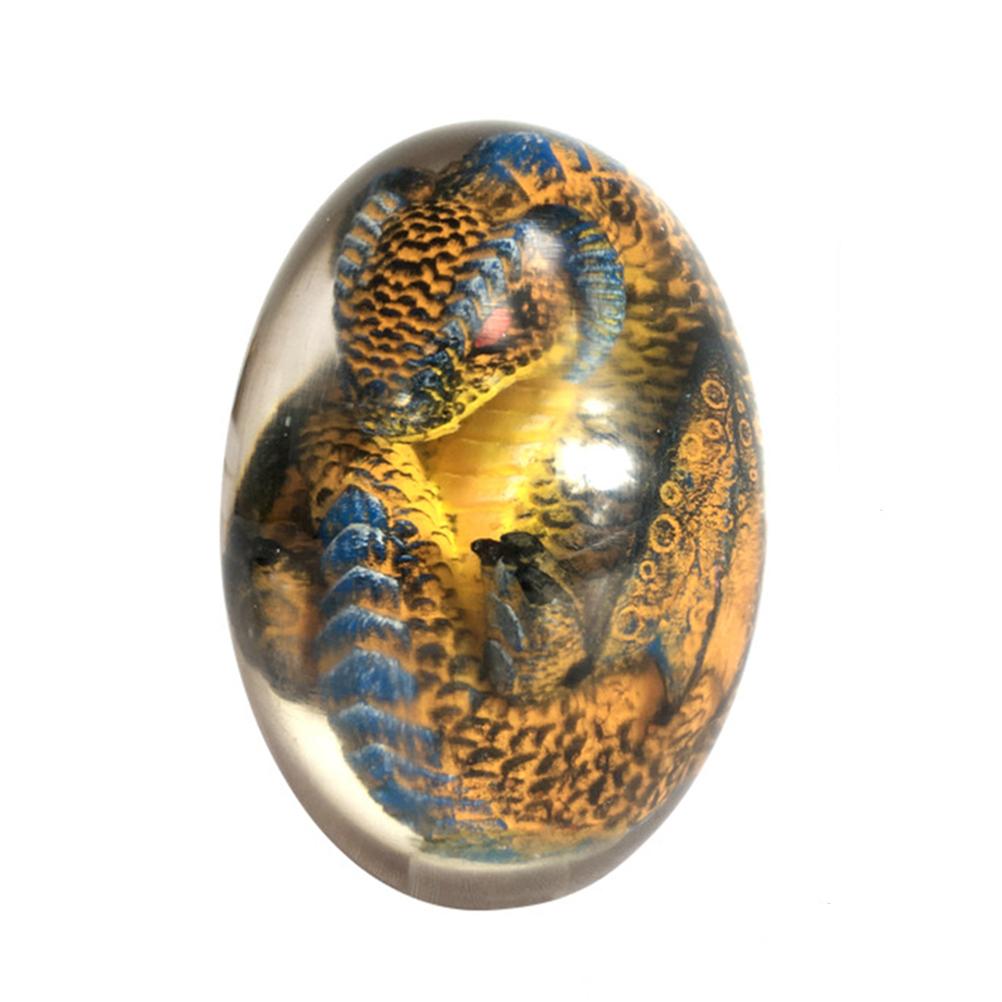 LED Lava Dragon Egg Ornamental Collection Decor Dinosaur Egg Statue Resin Dragon Egg Crystal Minerale Gemstone Reiki Home Decor