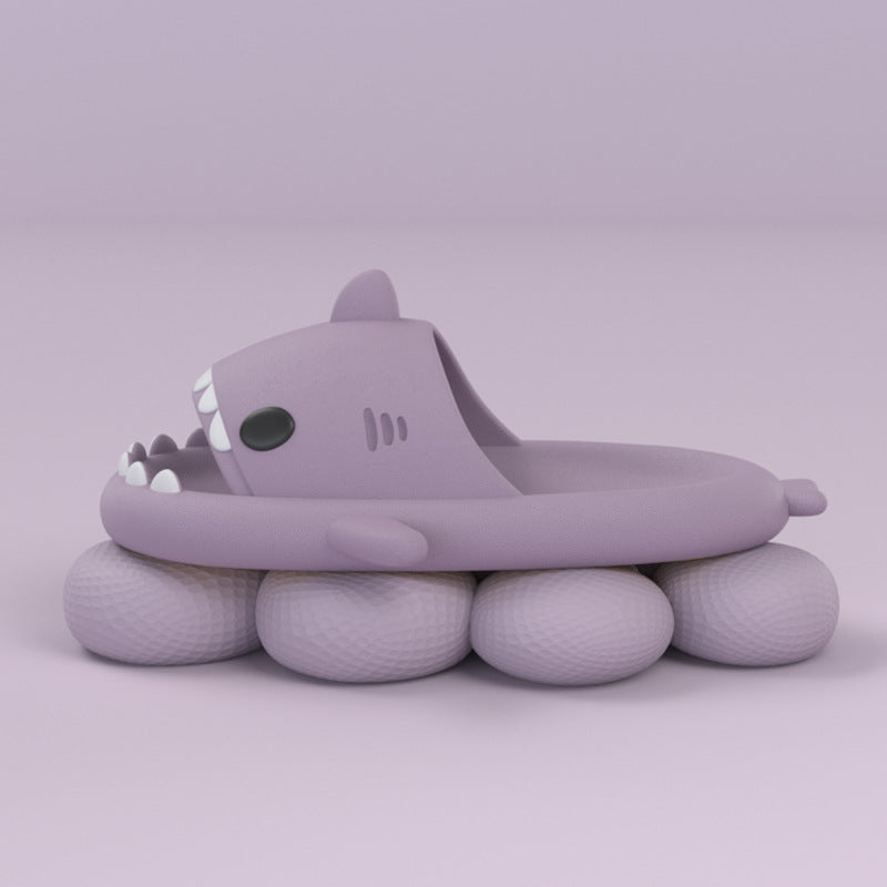 Adult's Slippers Tide Indoor And Outdoor Funny Shark Slippers