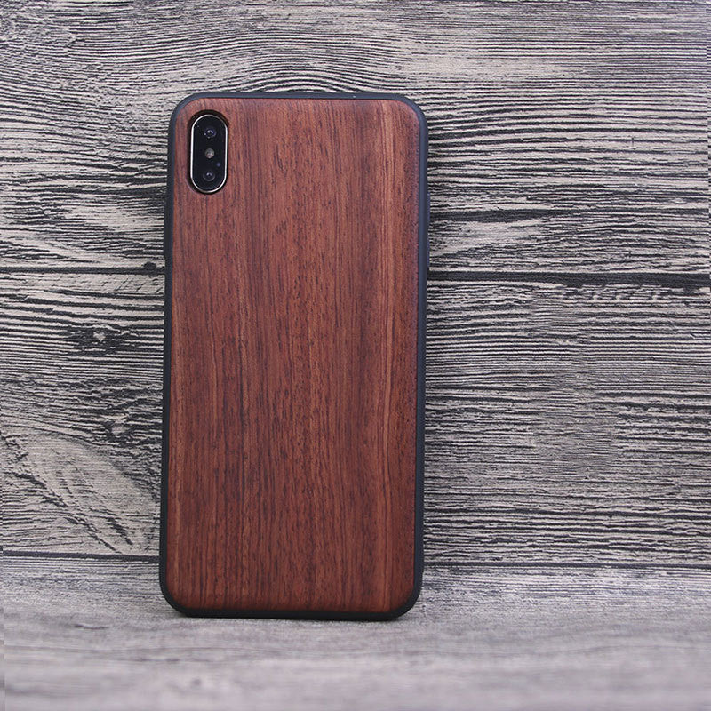 Solid wood phone case