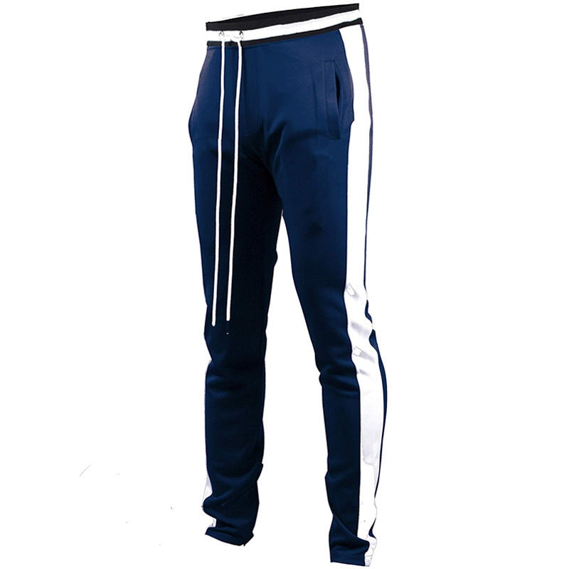 Men's casual colorblock track pants