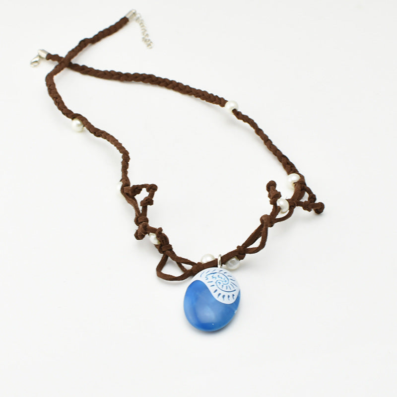 Europe and the United States Marine romance MOANA Mo Ahna with Tefeiti pendant necklace is the soul of creative gift