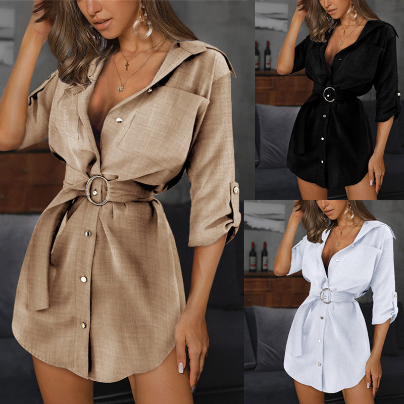 Ladies shirt dress