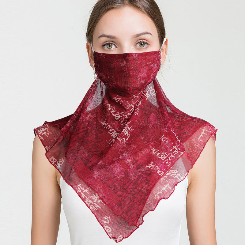 Thin shading neck scarf