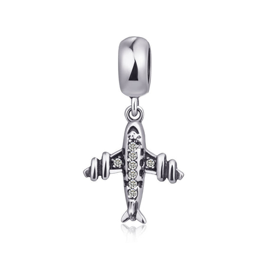 Ladies Bracelet Zircon Plane Pendant