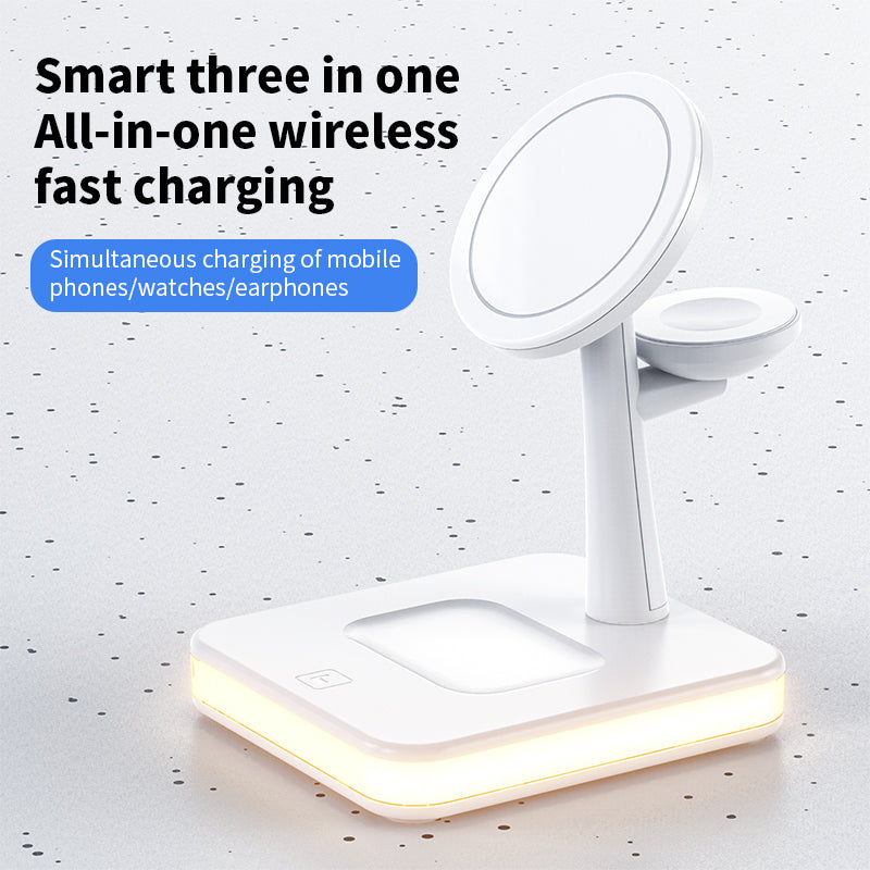 4 In 1 Magnetic Wireless Charger Stand For IPhone 14 13 12 Pro Max Apple Apple 8 7 6 Airpods Fast Charging Dock Station