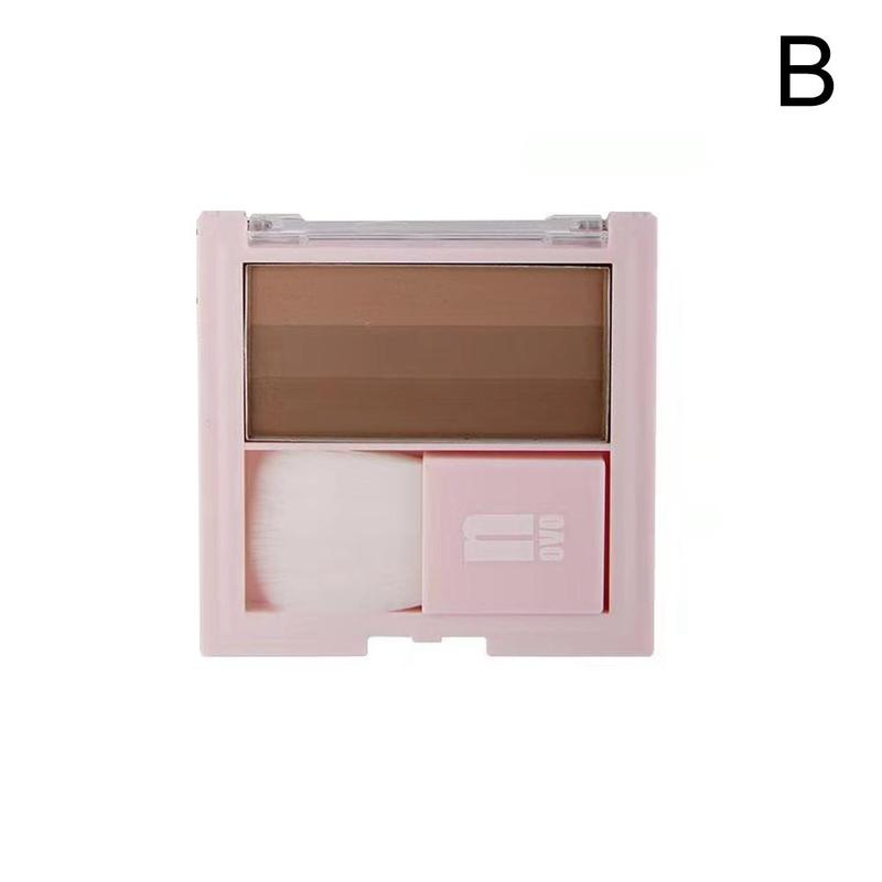 Three-color High-light Repair Capacity One Disk Powder Shadow Powder Nose Shadow Silhouette Concealer Brightening Hairline