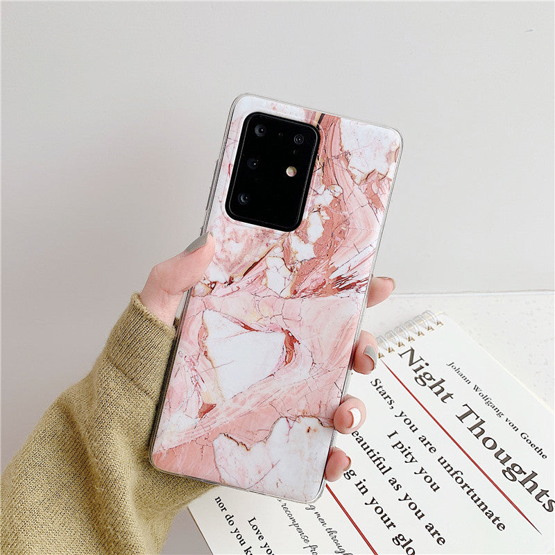 Frosted marble pattern phone case